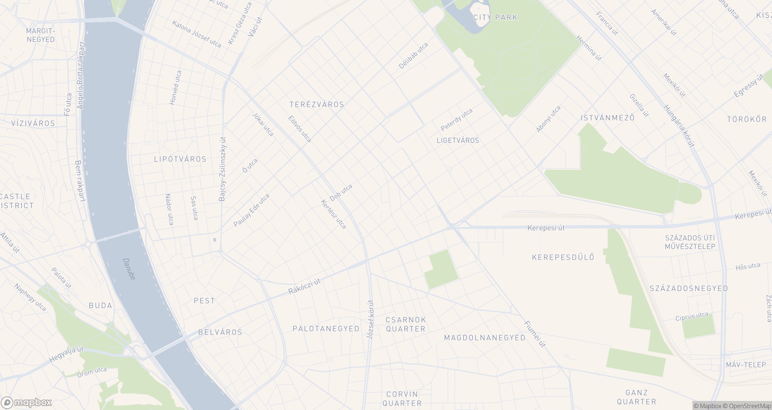 IN Budapest — Rottenbiller u. 17-19 location map